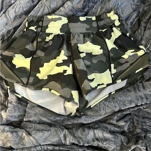 Lululemon Camo Athletic Shorts - Green and Black